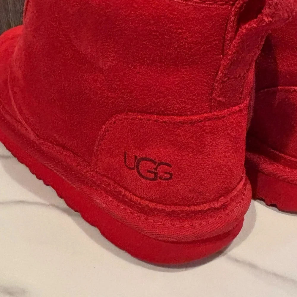 UGG Vibrant Red Fleece Boots